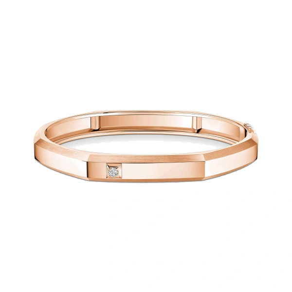 Messika Moderniste Bracelet in 18K Pink Gold, Large Model | Fine Bracelets | Coveti