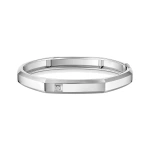 Messika Moderniste Bracelet in 18K White Gold, Large Model | Fine Bracelets | Coveti
