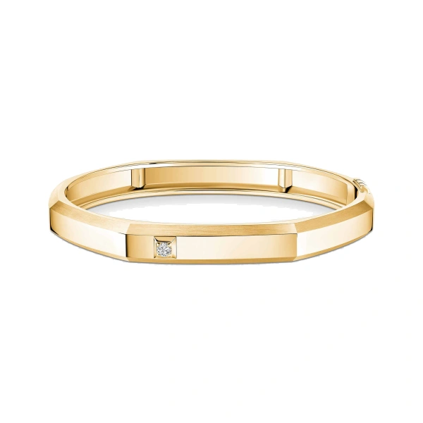 Messika Moderniste Bracelet in 18K Yellow Gold, Large Model | Fine Bracelets | Coveti