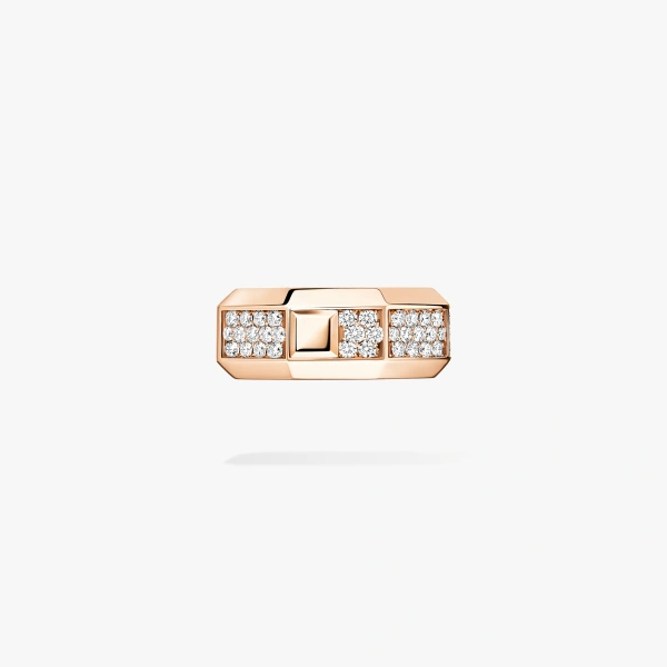 Messika Moderniste Ear Cuff in 18K Pink Gold, Medium Model | Fine Earrings | Coveti