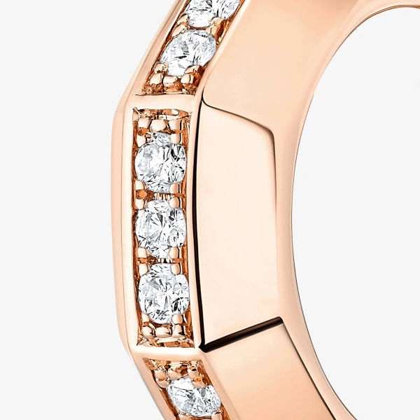 Messika Moderniste Ear Cuff in 18K Pink Gold, Small Model | Fine Earrings | Coveti