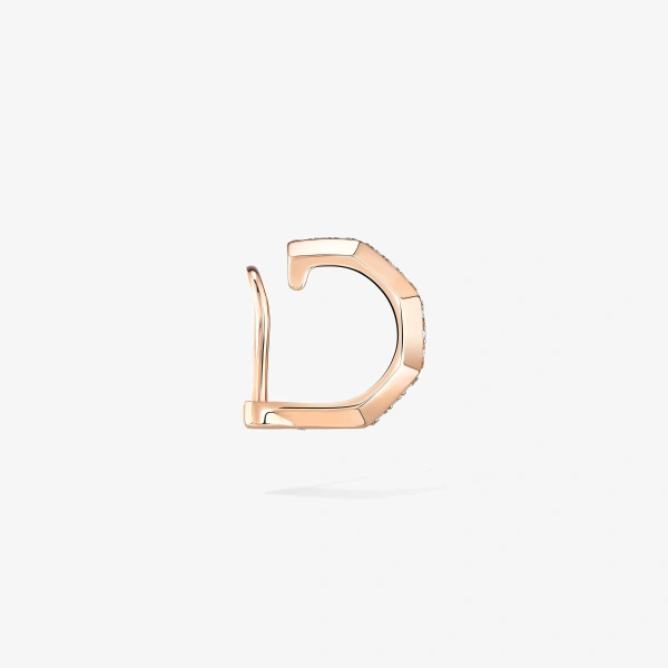 Messika Moderniste Ear Cuff in 18K Pink Gold, Small Model | Fine Earrings | Coveti