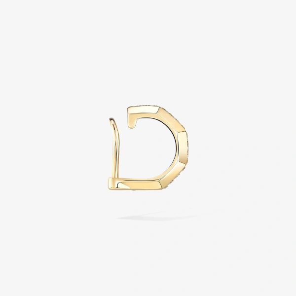 Messika Moderniste Ear Cuff in 18K Yellow Gold, Small Model | Fine Earrings | Coveti