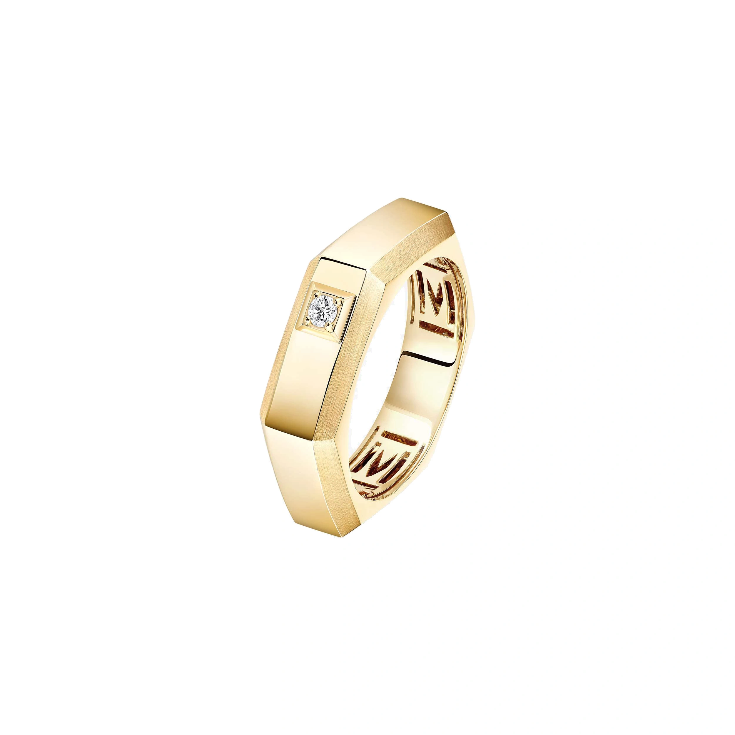 Messika Moderniste Ring in 18K Yellow Gold, Medium Model Messika Moderniste Ring in 18K Yellow Gold, Medium Model | Fine Rings | Coveti