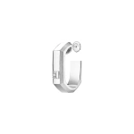 Messika Moderniste Single Earring in 18K White Gold, Medium Model | Fine Earrings | Coveti