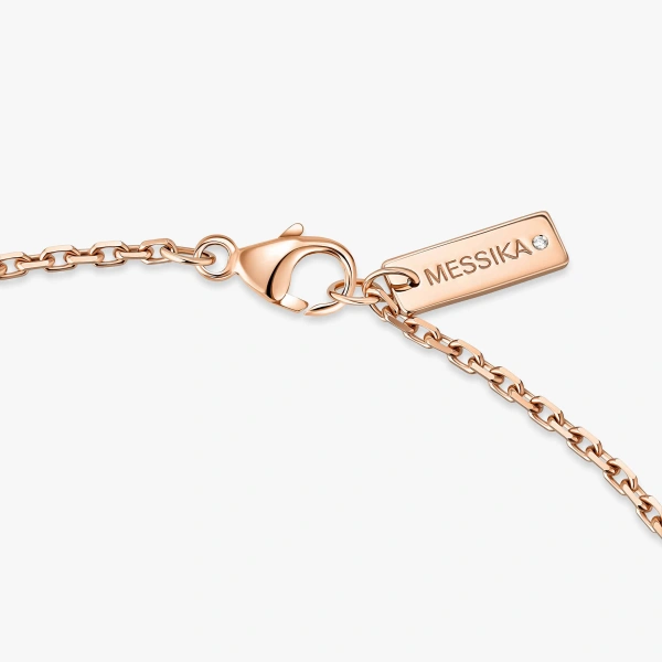 Messika Moderniste Tie Necklace in 18K Pink Gold | Fine Necklaces | Coveti