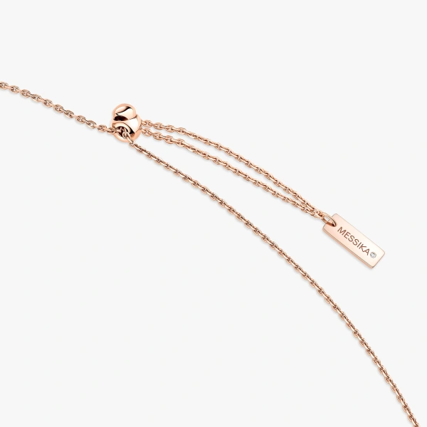 Messika Move 10th Pendant in 18K Pink Gold, Small Model | Fine Necklaces | Coveti