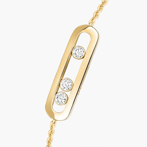 Messika Move Classique Bracelet in 18K Yellow Gold, Small Model | Fine Bracelets | Coveti