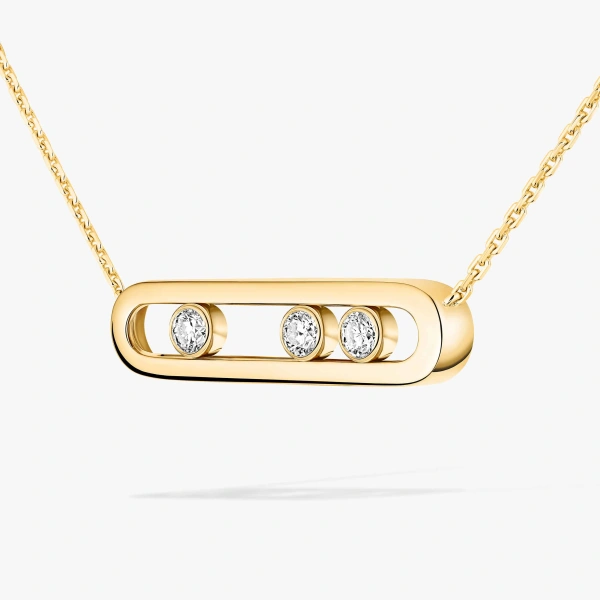 Messika Move Classique Necklace in 18K Yellow Gold, Large Model | Fine Necklaces | Coveti