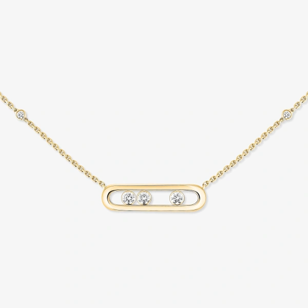 Messika Move Classique Necklace in 18K Yellow Gold, Small Model | Fine Necklaces | Coveti