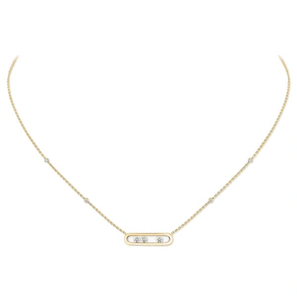 Messika Move Classique Necklace in 18K Yellow Gold, Small Model | Fine Necklaces | Coveti
