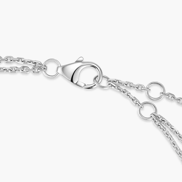 Messika Move Classique Pave Bracelet in 18K White Gold, Large Model | Fine Bracelets | Coveti