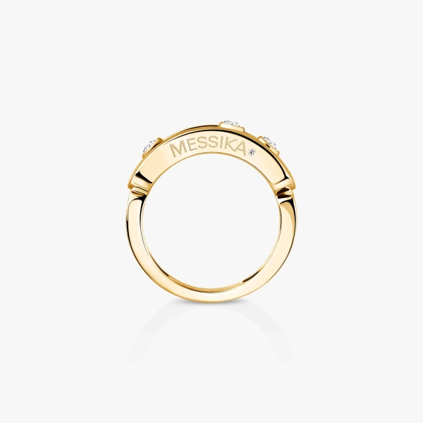Messika Move Classique Ring in 18K Yellow Gold, Large Model | Fine Rings | Coveti
