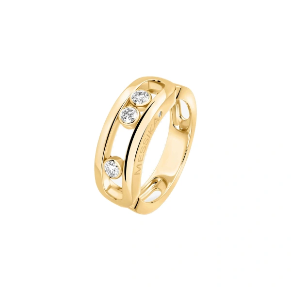 Messika Move Classique Ring in 18K Yellow Gold, Large Model | Coveti