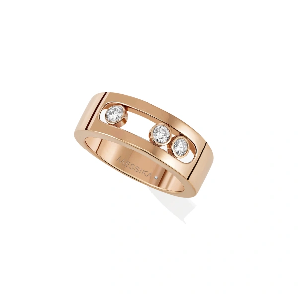 Messika Move Joaillerie Ring in 18K Pink Gold | Fine Rings | Coveti