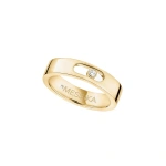 Messika Move Joaillerie Wedding Band in 18K Yellow Gold, Small Model | Fine Rings | Coveti