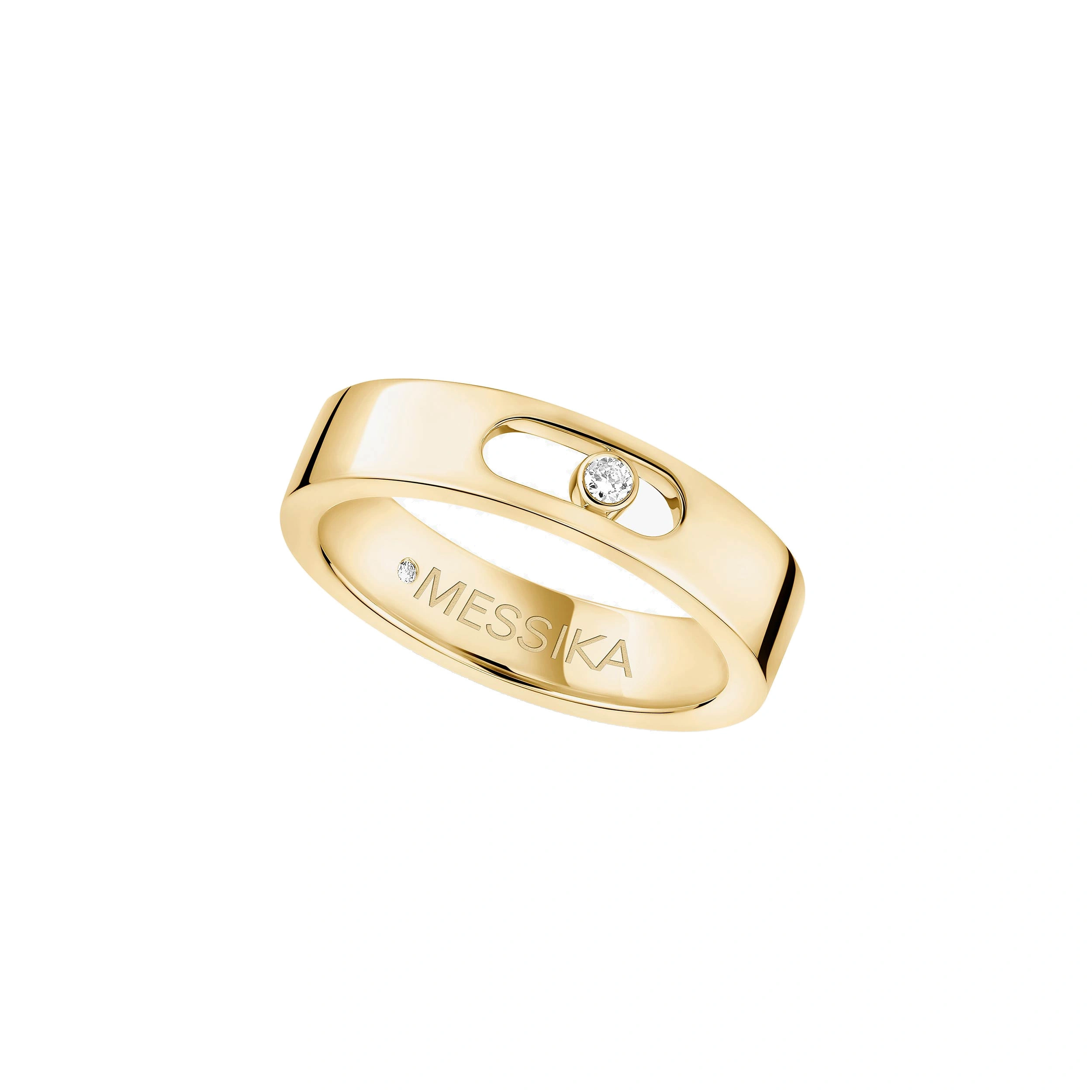 Messika Move Joaillerie Wedding Band in 18K Yellow Gold, Small Model Messika Move Joaillerie Wedding Band in 18K Yellow Gold, Small Model | Fine Rings | Coveti
