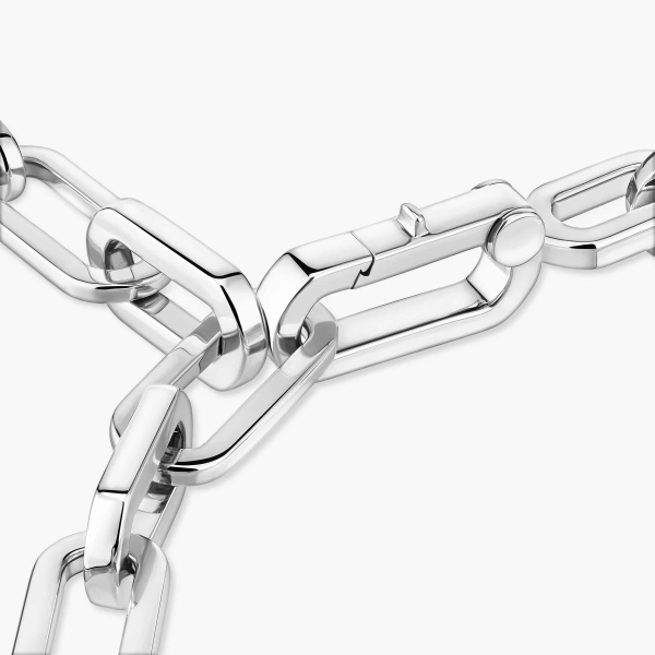 Messika Move Link Bracelet in 18K White Gold | Fine Bracelets | Coveti