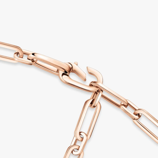 Messika Move Link Choker Necklace in 18K Pink Gold | Fine Necklaces | Coveti