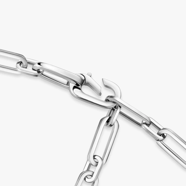 Messika Move Link Choker Necklace in 18K White Gold | Fine Necklaces | Coveti
