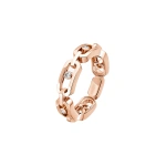 Messika Move Link Ring in 18K Pink Gold | Fine Rings | Coveti