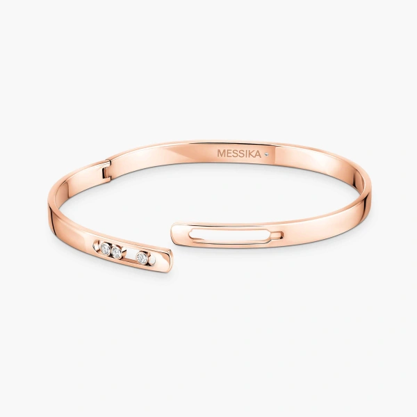 Messika Move Noa Bracelet in 18K Pink Gold, Small Model | Fine Bracelets | Coveti