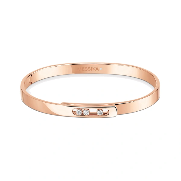 Messika Move Noa Bracelet in 18K Pink Gold, Small Model | Fine Bracelets | Coveti