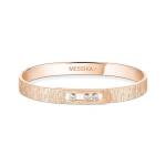 Messika Move Noa Chiseled Bracelet in 18K Pink Gold, Medium Model | Fine Bracelets | Coveti