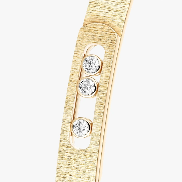 Messika Move Noa Chiseled Bracelet in 18K Yellow Gold, Medium Model | Fine Bracelets | Coveti