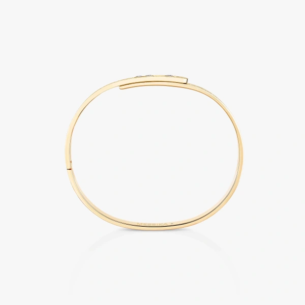 Messika Move Noa Chiseled Bracelet in 18K Yellow Gold, Medium Model | Fine Bracelets | Coveti
