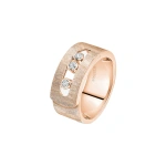 Messika Move Noa Chiseled Ring in 18K Pink Gold, Large Model | Fine Rings | Coveti