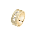 Messika Move Noa Chiseled Ring in 18K Yellow Gold, Large Model | Fine Rings | Coveti