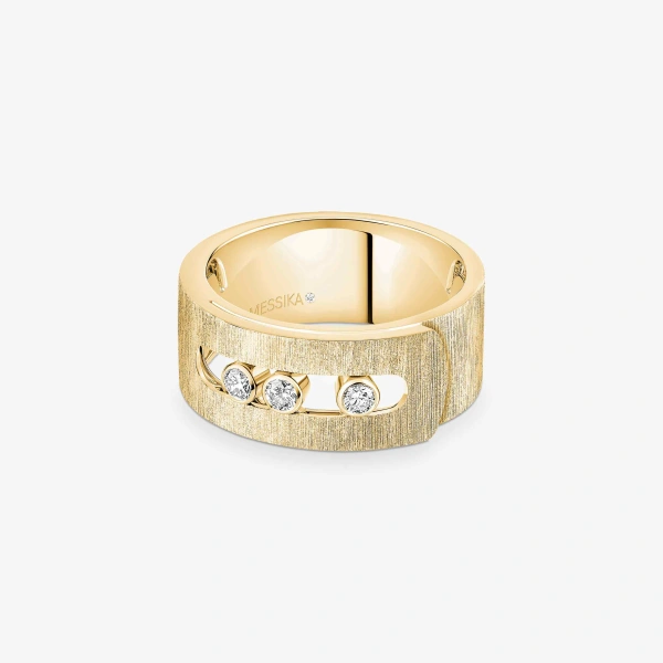 Messika Move Noa Chiseled Ring in 18K Yellow Gold, Large Model | Fine Rings | Coveti