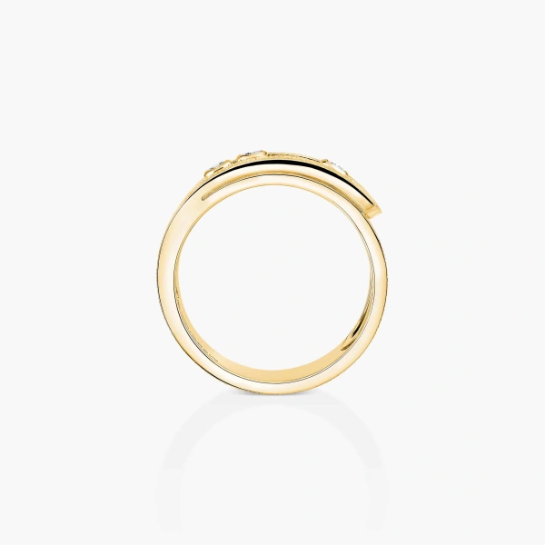 Messika Move Noa Chiseled Ring in 18K Yellow Gold, Large Model | Fine Rings | Coveti