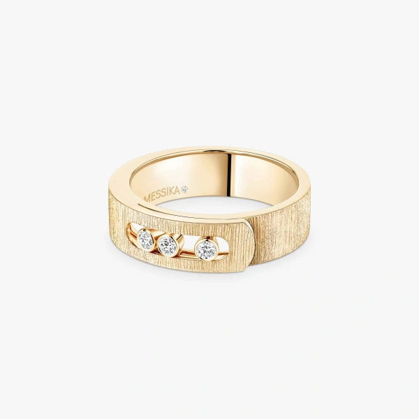 Messika Move Noa Chiseled Ring in 18K Yellow Gold, Small Model | Fine Rings | Coveti