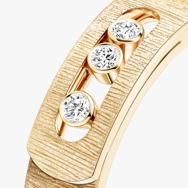 Messika Move Noa Chiseled Ring in 18K Yellow Gold, Small Model | Fine Rings | Coveti