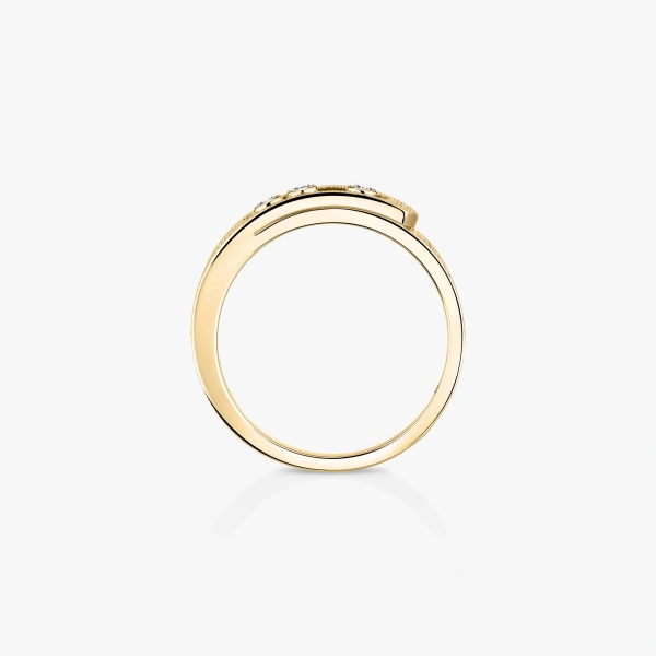 Messika Move Noa Chiseled Ring in 18K Yellow Gold, Small Model | Fine Rings | Coveti