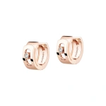 Messika Move Noa Hoop Earrings in 18K Pink Gold | Fine Earrings | Coveti
