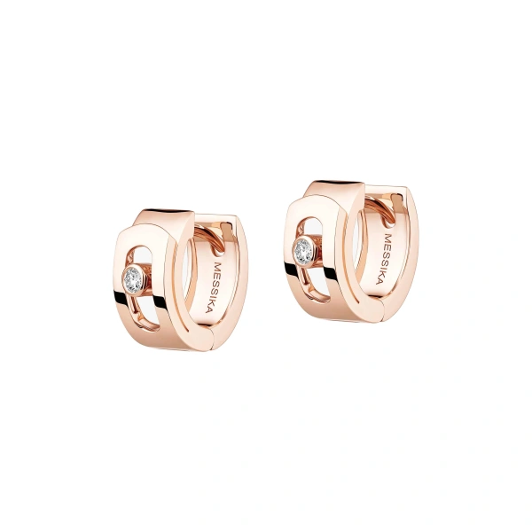Move Noa Hoop Earrings in 18K Pink Gold