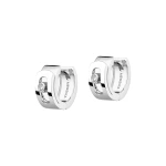 Messika Move Noa Hoop Earrings in 18K White Gold | Fine Earrings | Coveti