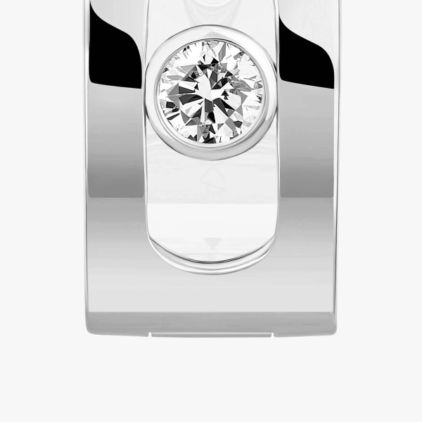 Messika Move Noa Hoop Earrings in 18K White Gold | Fine Earrings | Coveti