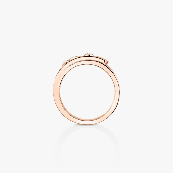 Messika Move Noa Ring in 18K Pink Gold, Small Model | Fine Rings | Coveti