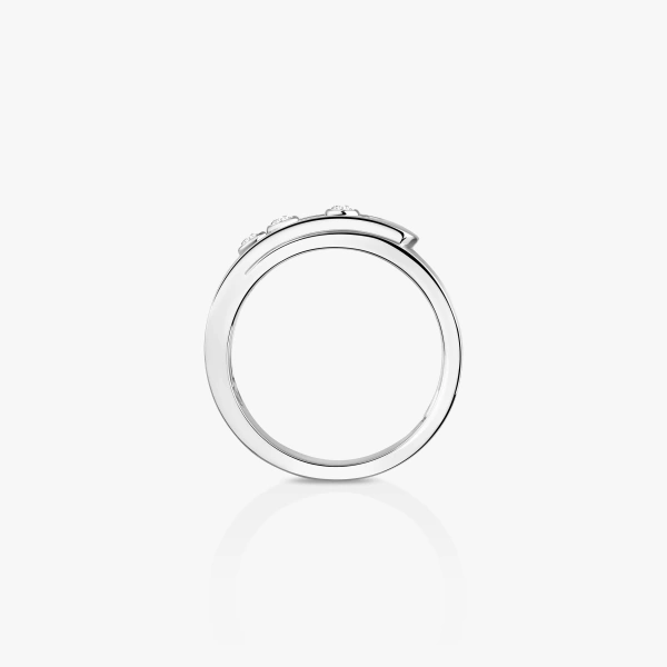Messika Move Noa Ring in 18K White Gold, Small Model | Fine Rings | Coveti