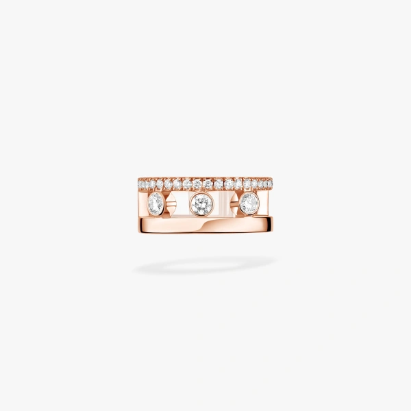 Messika Move Romane Ear Cuff in 18K Pink Gold | Fine Earrings | Coveti