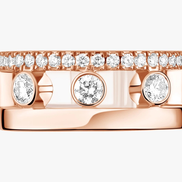 Messika Move Romane Ear Cuff in 18K Pink Gold | Fine Earrings | Coveti