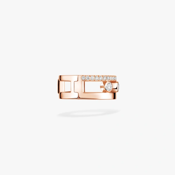 Messika Move Romane Ear Cuff in 18K Pink Gold | Fine Earrings | Coveti