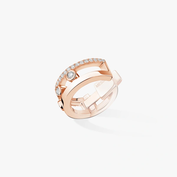 Messika Move Romane Ear Cuff in 18K Pink Gold | Fine Earrings | Coveti