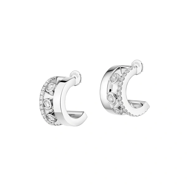Move Romane Mini Hoop Earrings in 18K White Gold
