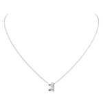 Messika Move Romane Pendant Necklace in 18K White Gold, Large | Fine Necklaces | Coveti