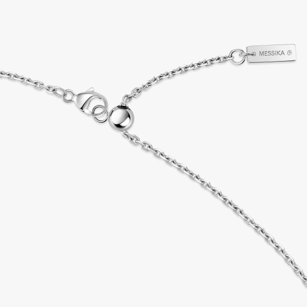 Messika Move Romane Pendant Necklace in 18K White Gold, Large | Fine Necklaces | Coveti